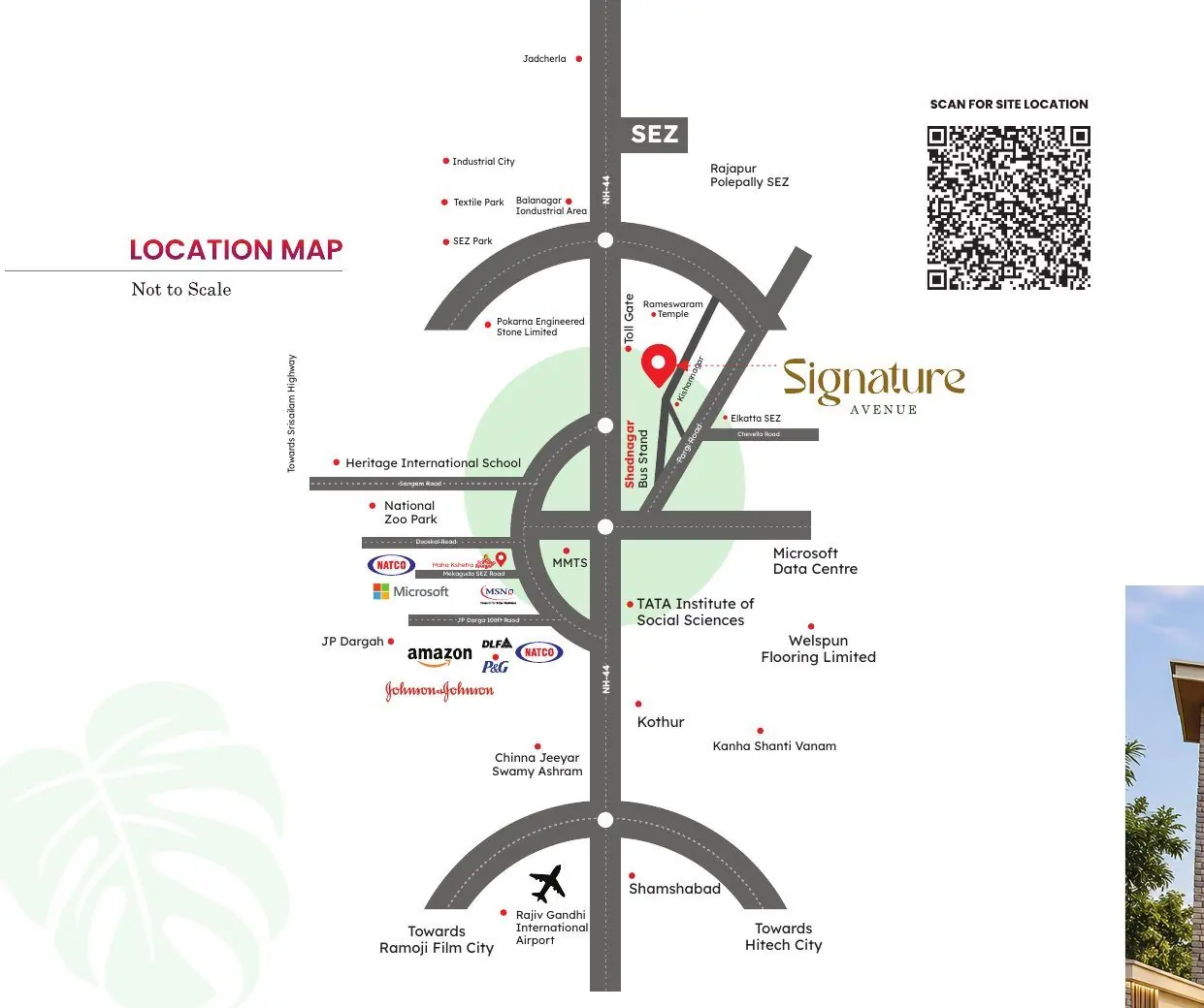 Signature Avenue location map